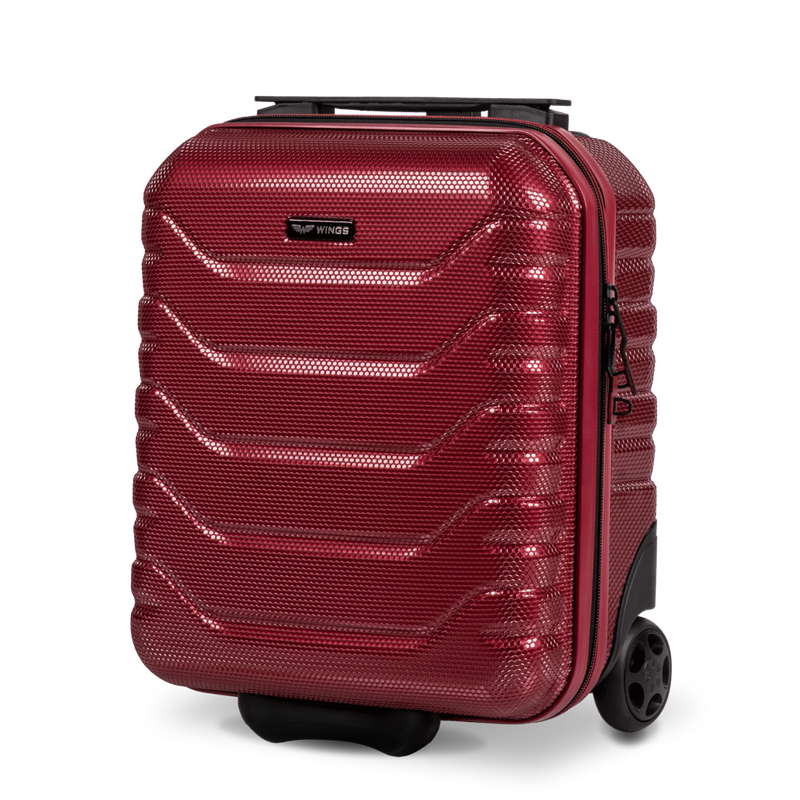 Walizka kabinowa mini Wings CRAKE 16" WINE RED