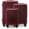 Zestaw 3 walizek Wings CRAKE POLICARBON 100% WINE RED
