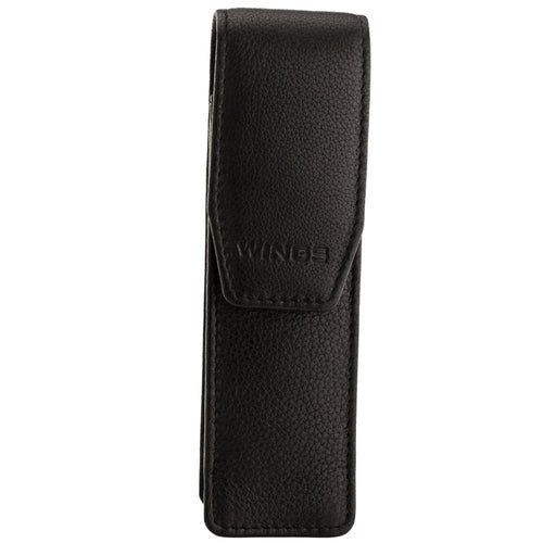 WINGS Etui na długopis ze skóry naturalnej Black