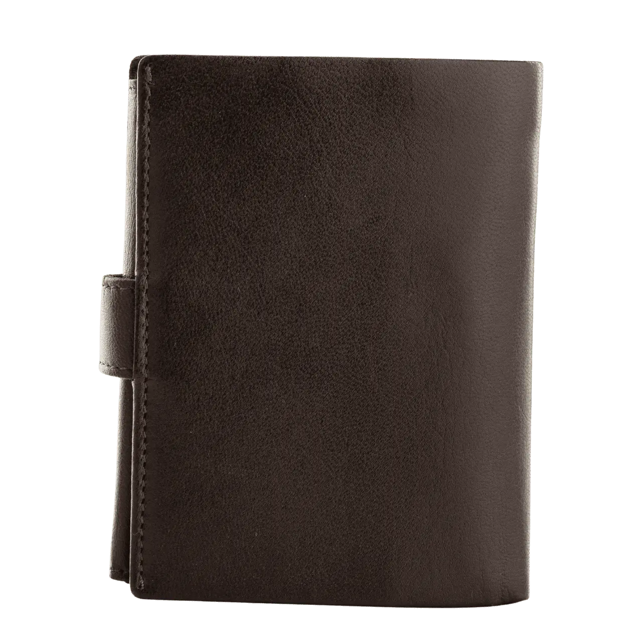 WINGS Męski portfel ze skóry naturalnej zapinany Brown LEATHER COLLECTION