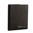 WINGS Cardholder z naturalnej skóry bydlęcej Black