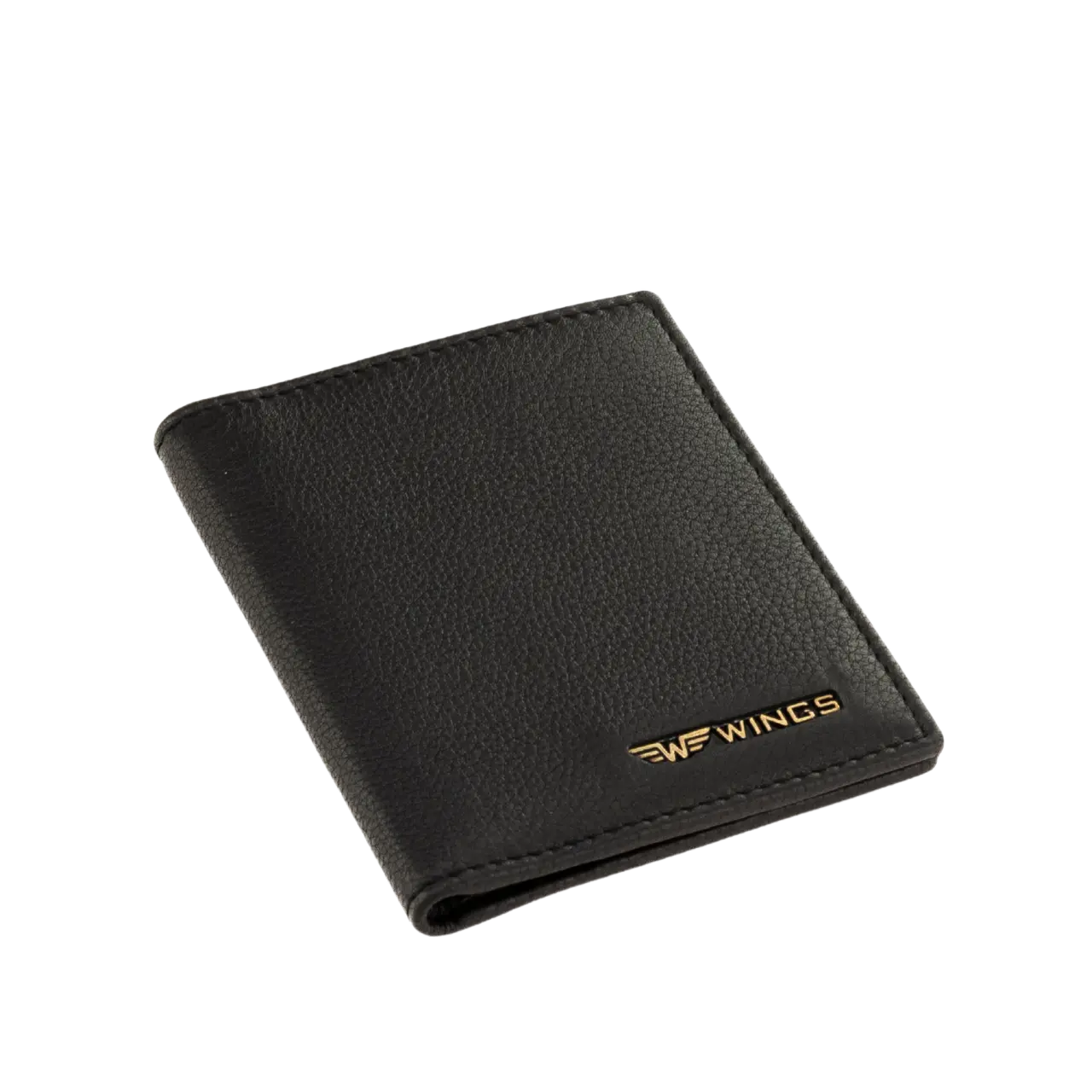 WINGS Cardholder ze skóry naturalnej Black LEATHER COLLECTION