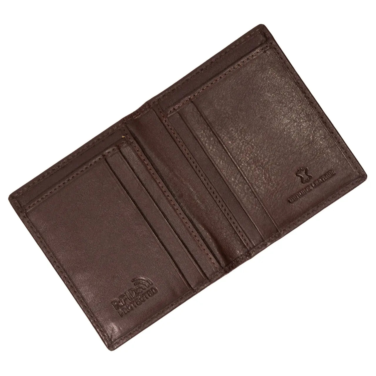 WINGS Cardholder ze skóry naturalnej Brown LEATHER COLLECTION
