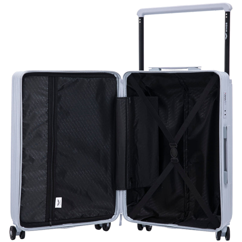 Walizka kabinowa Wings ABS+ 20" Customized PASTEL BLUE CIAO