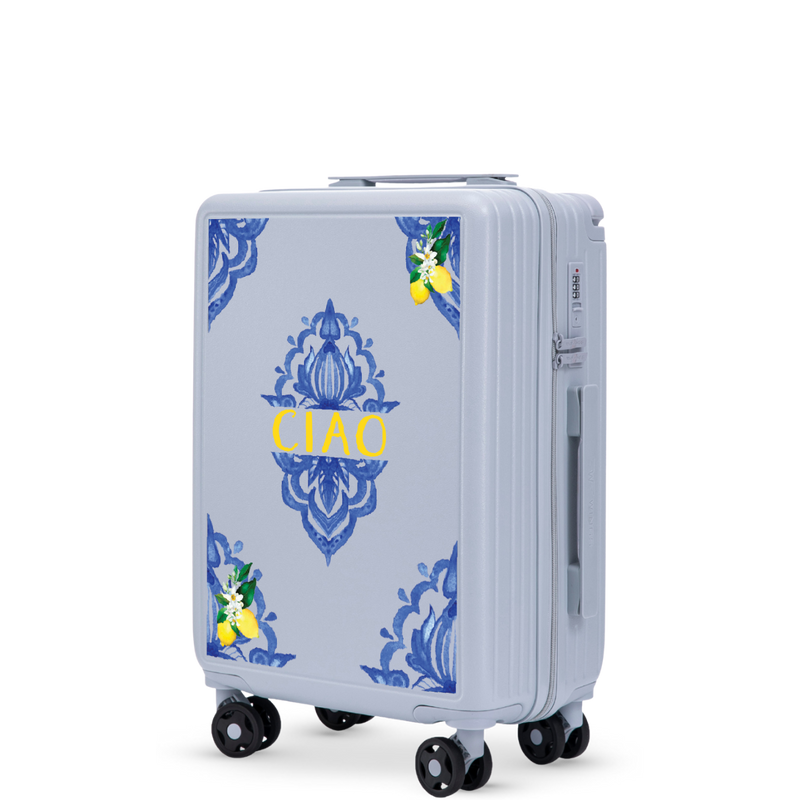 Walizka kabinowa Wings ABS+ 20" Customized PASTEL BLUE CIAO