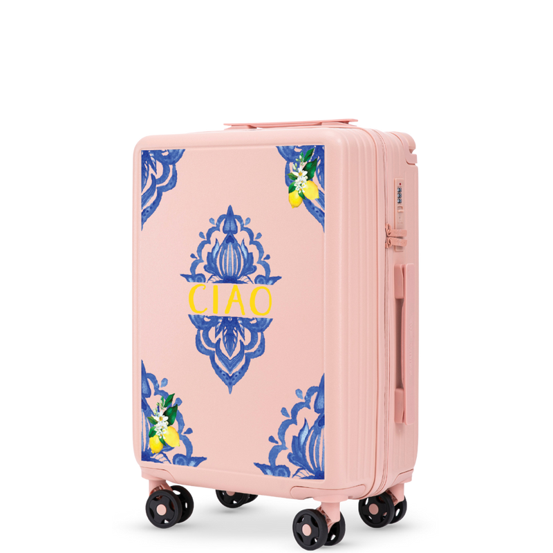 Walizka kabinowa Wings ABS+ 20" Customized PINK CIAO