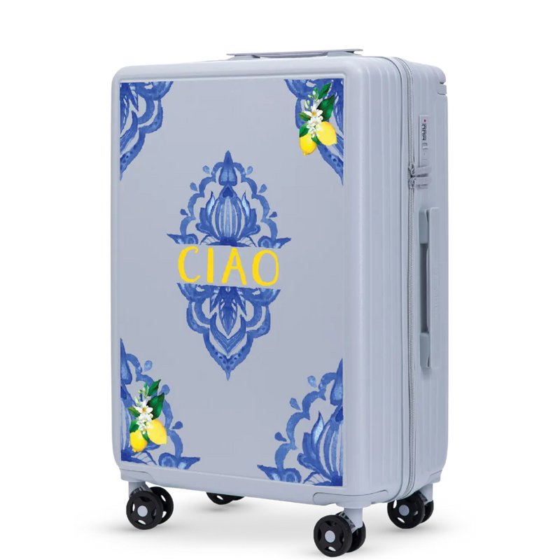 Walizka średnia Wings ABS+ 24" Customized PASTEL BLUE CIAO