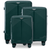 Komplet 3 walizek Wings COCKATIEL polipropylen DARK GREEN