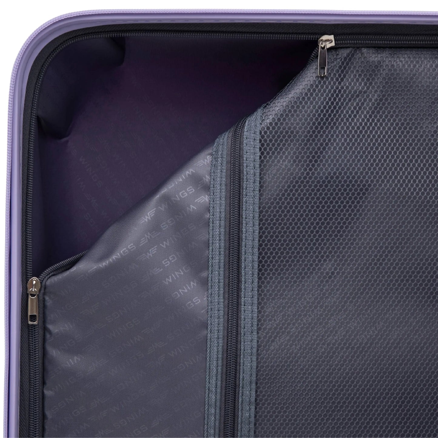 Komplet 3 walizek Wings COCKATIEL polipropylen WHITE PURPLE COCKATIEL COLLECTION