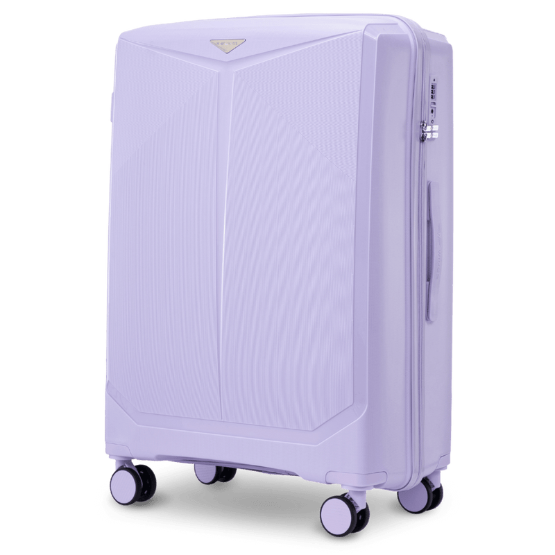 Walizka duża Wings COCKATIEL 28" polipropylen WHITE PURPLE