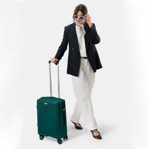 Walizka kabinowa Wings COCKATIEL polipropylen 20" DARK GREEN