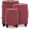 Zestaw 3 walizek Wings PHOENIX polipropylen WINE RED