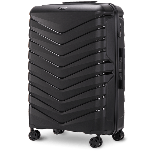 Walizka duża Wings PHOENIX polipropylen 28" BLACK