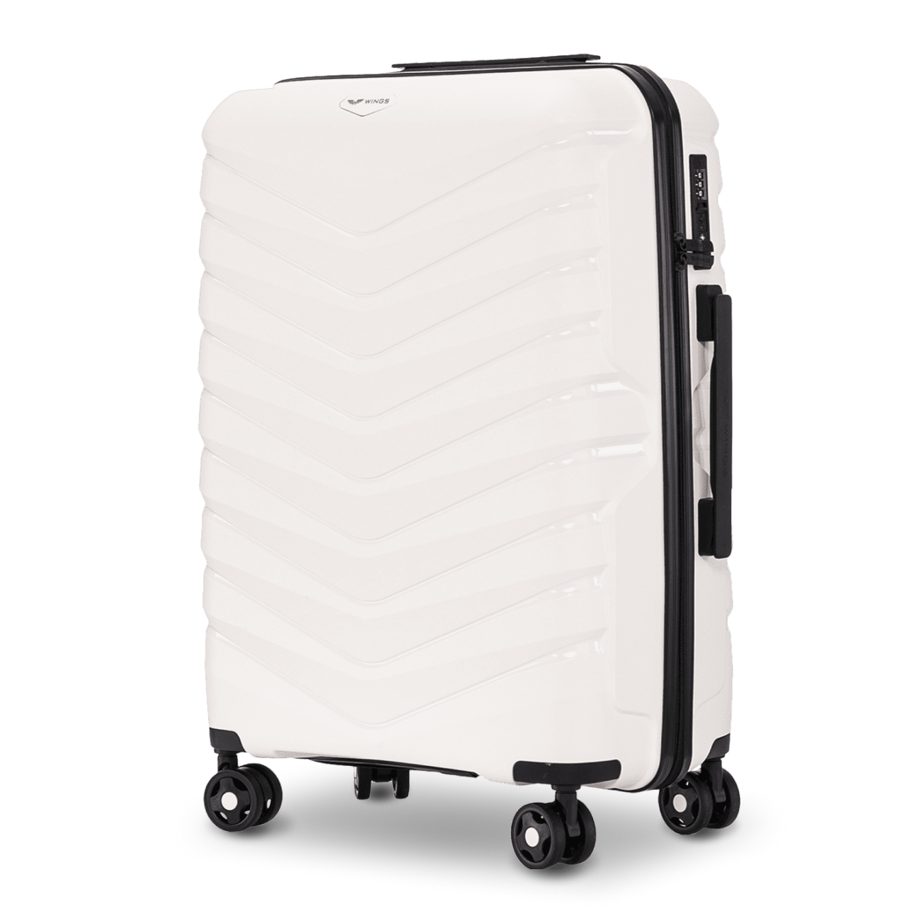 Walizka średnia Wings PHOENIX polipropylen 24" WHITE PHOENIX COLLECTION