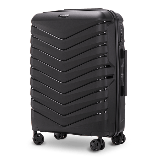 Walizka średnia Wings PHOENIX polipropylen 24" BLACK