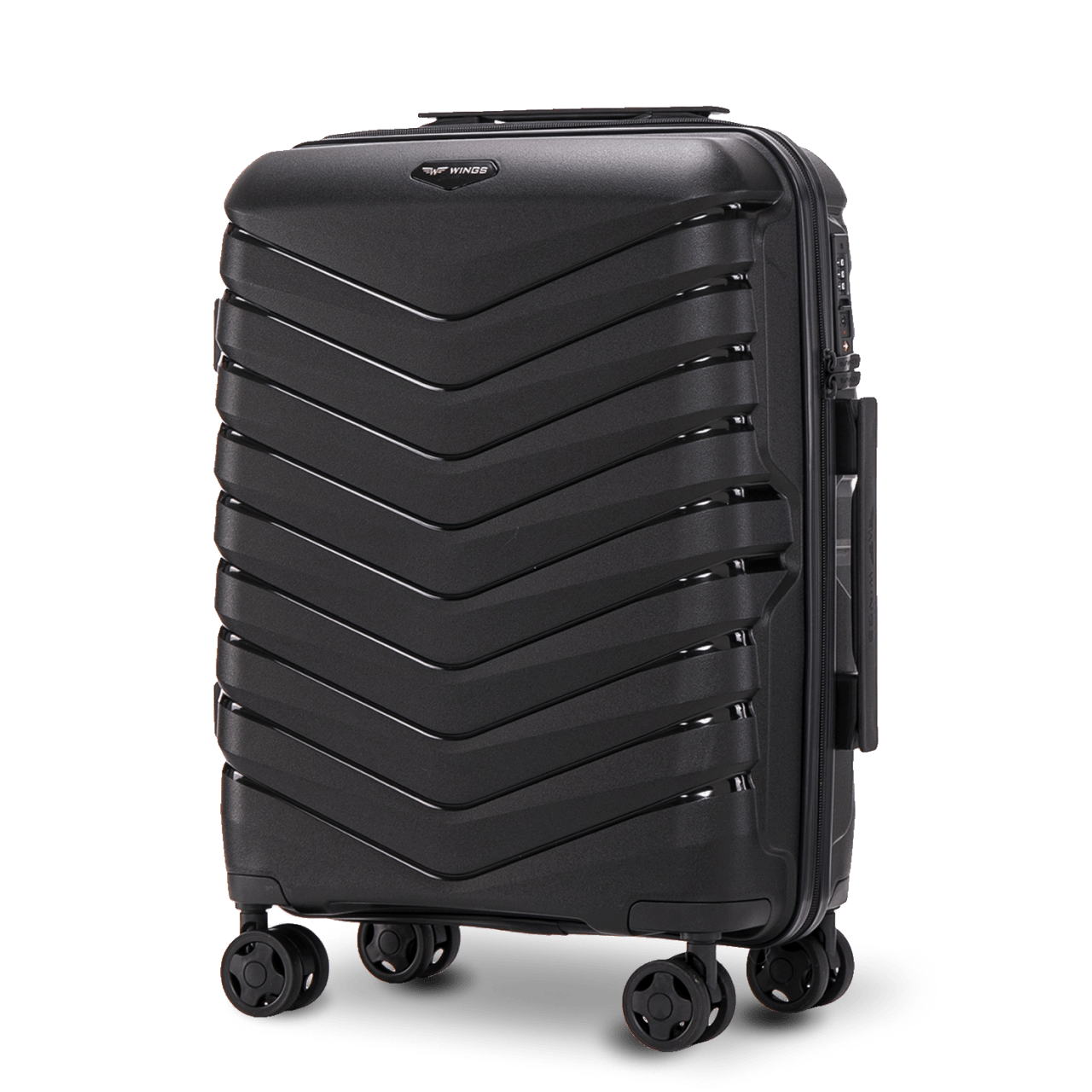 Walizka kabinowa Wings PHOENIX polipropylen 20" BLACK
