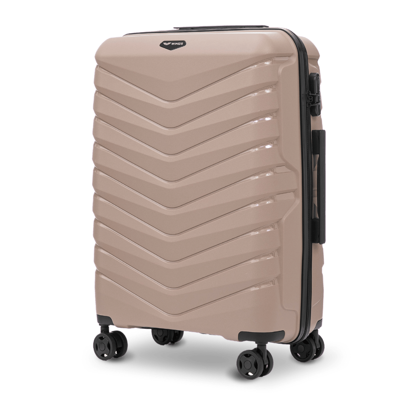 Walizka średnia Wings PHOENIX 2.0 polipropylen 24" CHAMPAGNE