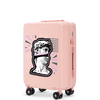 Walizka kabinowa Wings ABS+ 20" Customized SOFT PINK POPIERSIE