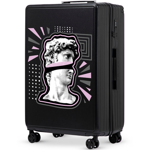 Walizka duża Wings ABS+ 28" Customized BLACK POPIERSIE