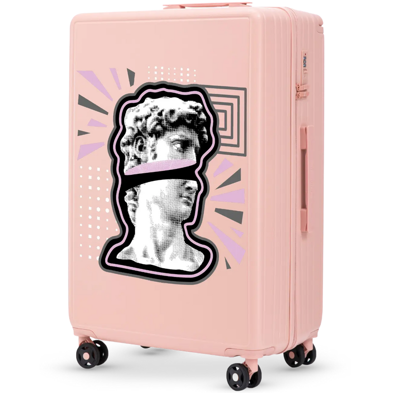 Walizka duża Wings ABS+ 28" Customized SOFT PINK POPIERSIE
