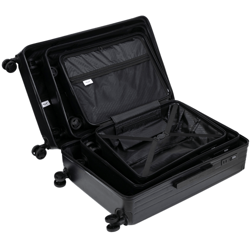 Komplet 3 WALIZEK Wings ABS+ Customized BLACK MEOW