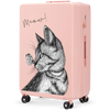 Walizka duża Wings ABS+ 28" Customized SOFT PINK MEOW