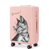 Walizka średnia Wings ABS+ 24" Customized SOFT PINK MEOW