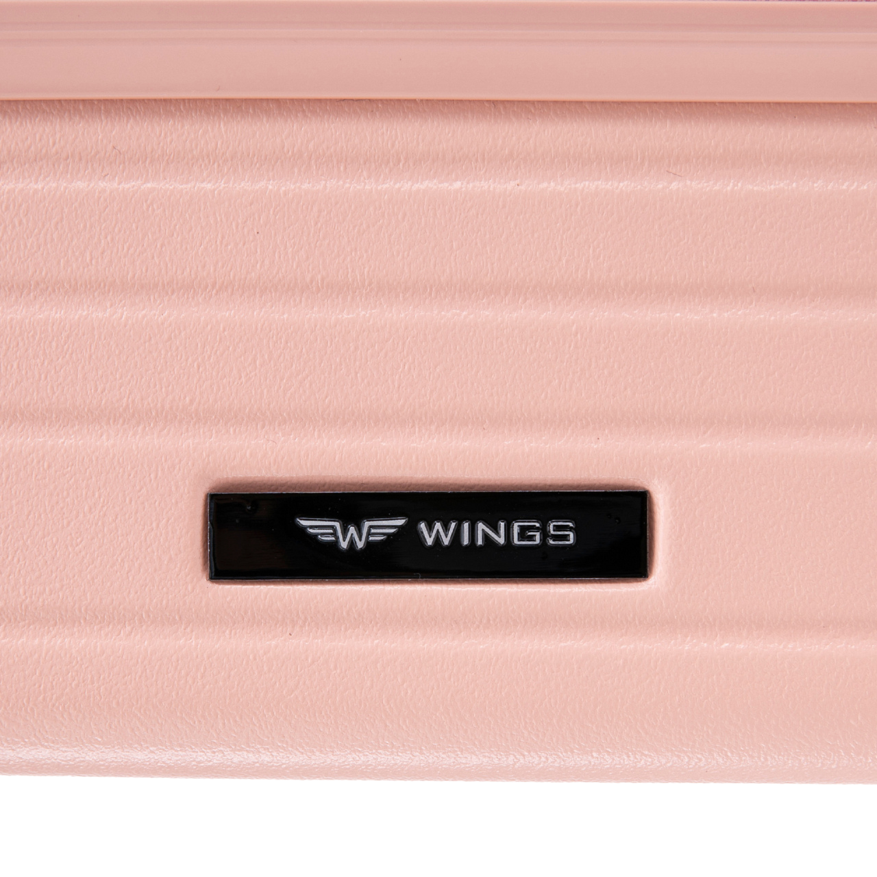 Walizka kabinowa Wings ABS+ 20" Customized SOFT PINK DOG