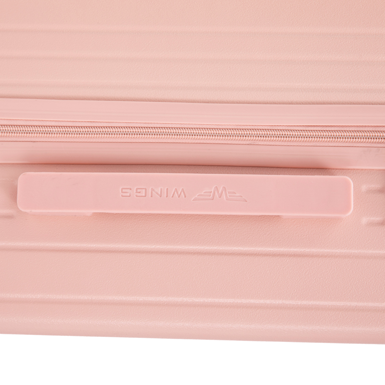 Walizka kabinowa Wings ABS+ 20" Customized SOFT PINK DOG