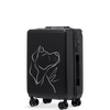 Walizka kabinowa Wings ABS+ 20" Customized BLACK DOG