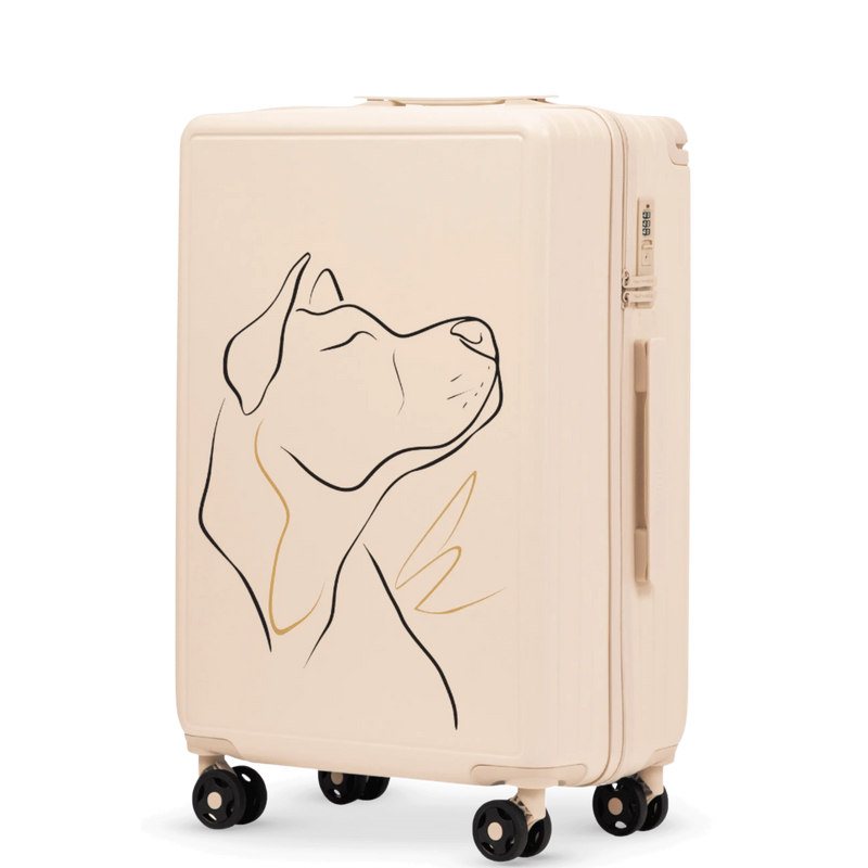 Walizka średnia Wings ABS+ 24" Customized DIRTY WHITE DOG
