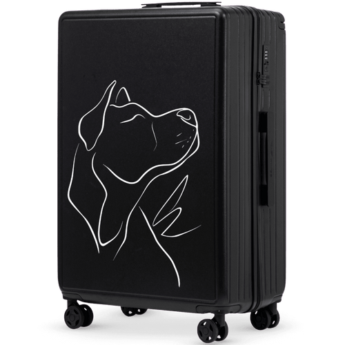 Walizka duża Wings ABS+ 28" Customized BLACK DOG