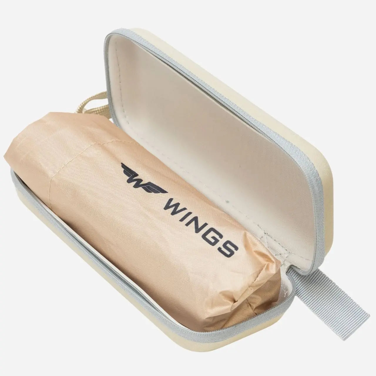 Parasolka kieszonkowa WINGS KHAKI TRAVEL MUST HAVE