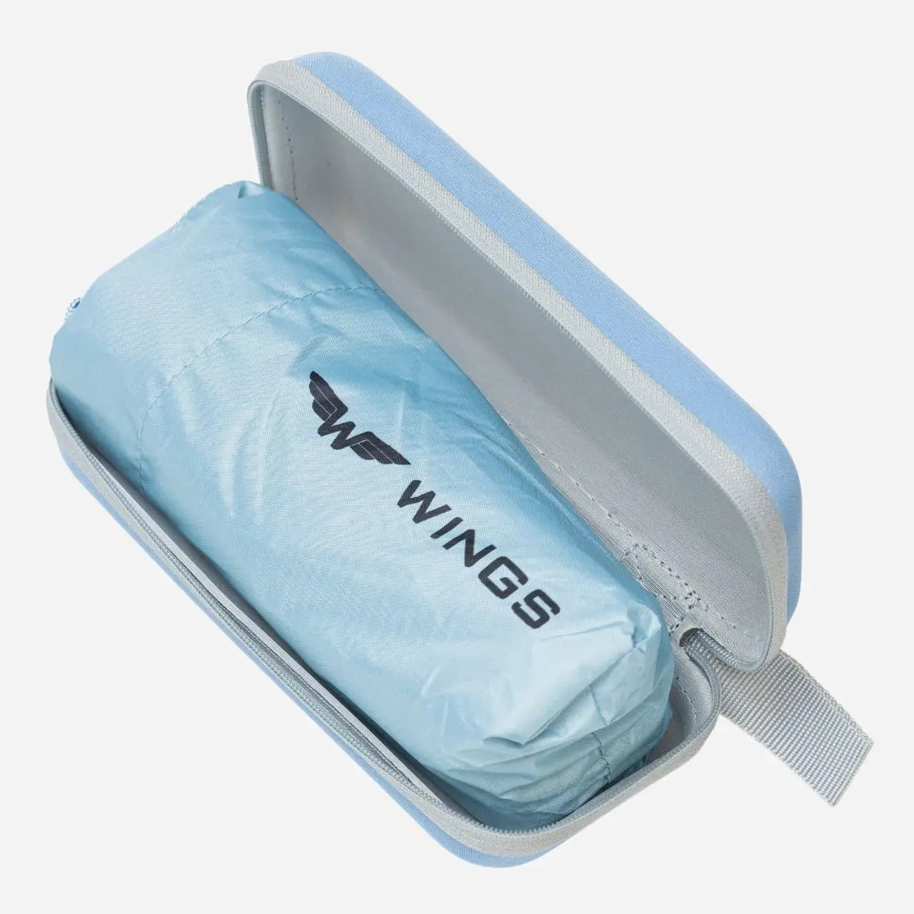 Parasolka kieszonkowa WINGS LIGHT BLUE TRAVEL MUST HAVE
