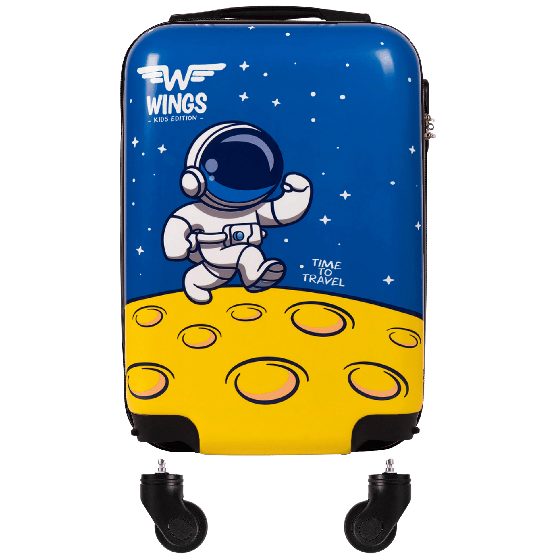 WALIZKA KIDS KABINOWA TWARDA WINGS BLUE ASTRONAUT XS 18"