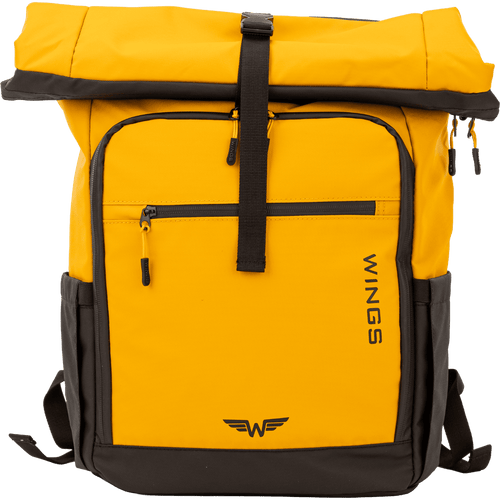 WINGS Plecak podróżny zwijany 29 L ROOK dark yellow