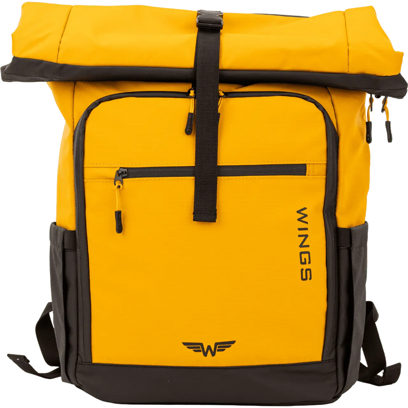 WINGS Plecak podróżny zwijany 29 L ROOK dark yellow