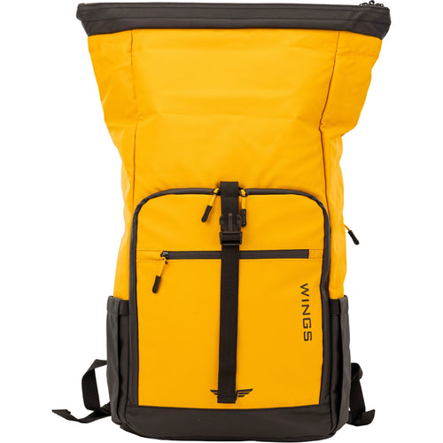 WINGS Plecak podróżny zwijany 29 L ROOK dark yellow