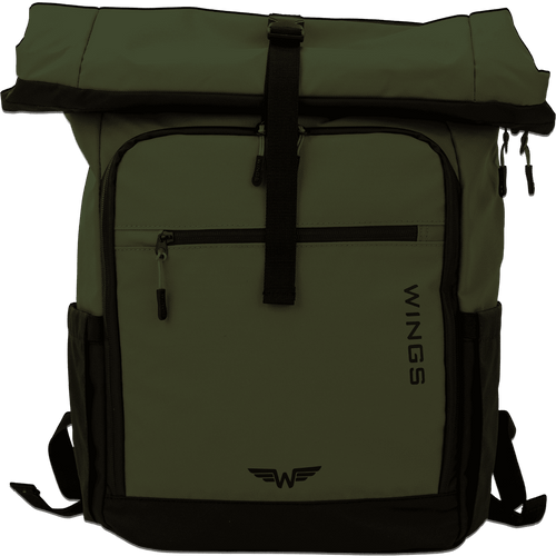 WINGS Plecak podróżny zwijany 29 L ROOK dark green