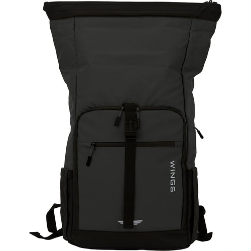 WINGS Plecak podróżny zwijany 29 L ROOK black