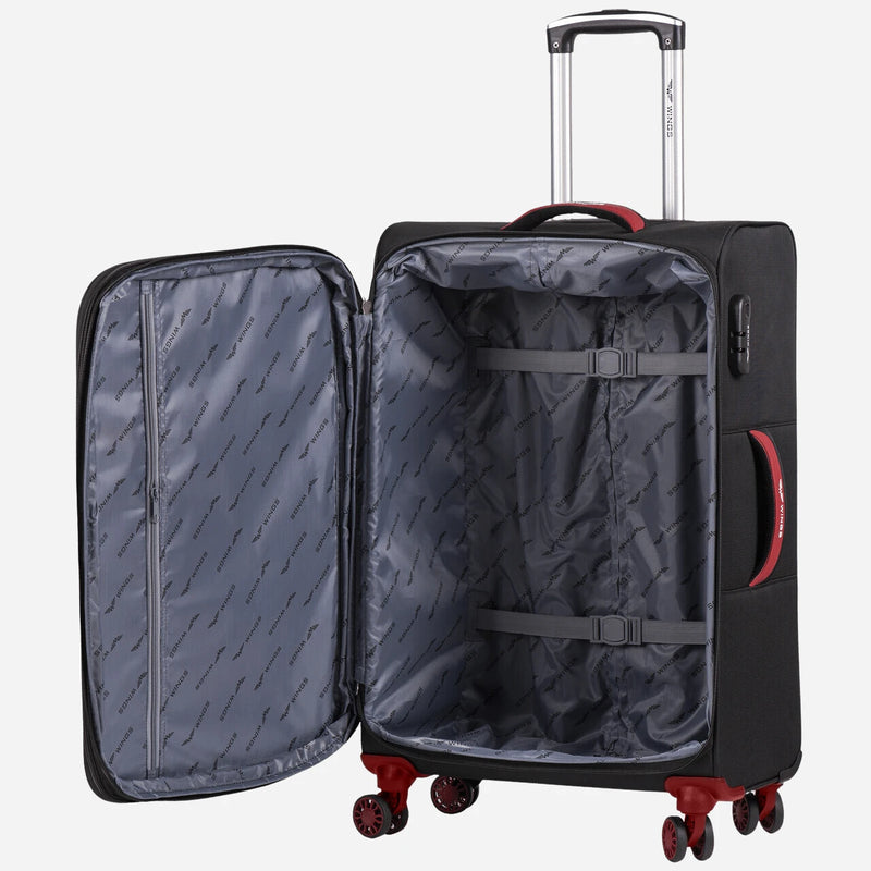 Walizka miękka duża DIPPER Wings 28" BLACK