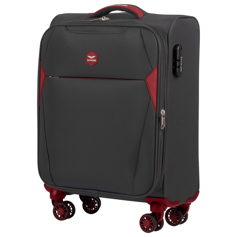 Walizka miękka kabinowa DIPPER Wings 20" GREY