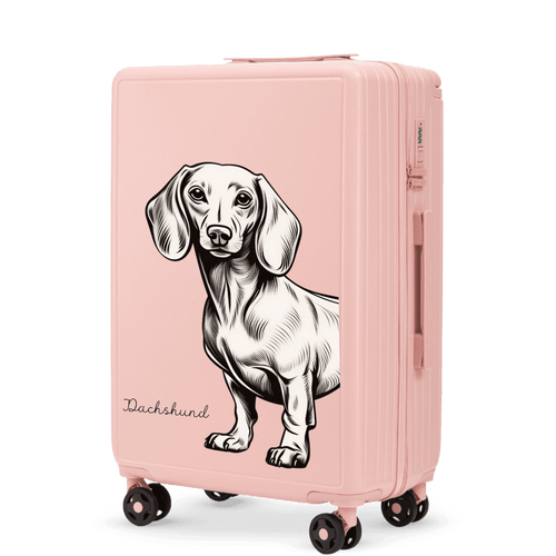 Walizka średnia Wings ABS+ 24" Customized SOFT PINK JAMNIK