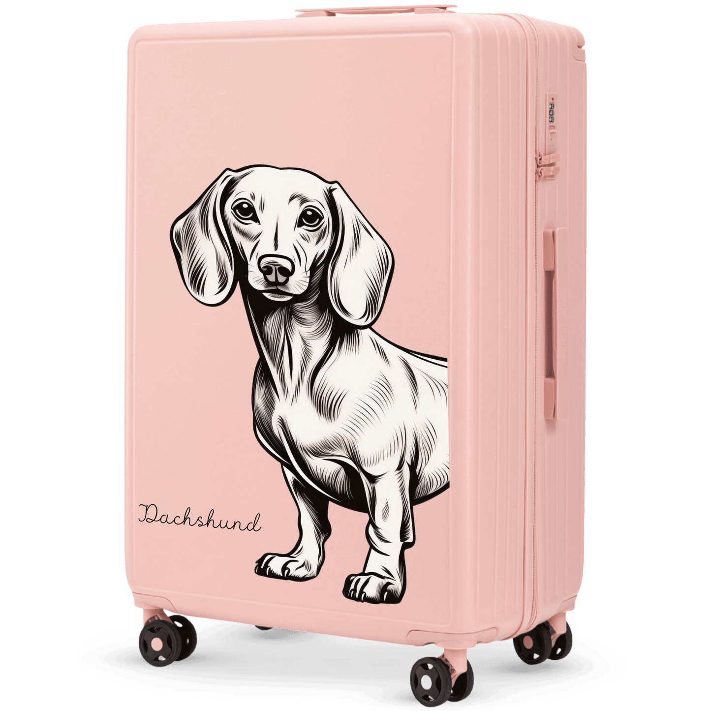 Walizka duża Wings ABS+ 28" Customized SOFT PINK JAMNIK