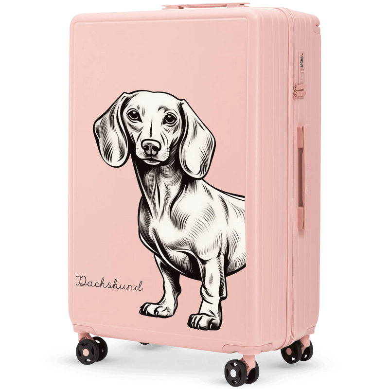Walizka duża Wings ABS+ 28" Customized SOFT PINK JAMNIK