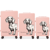 Komplet 3 WALIZEK Wings ABS+ Customized SOFT PINK JAMNIK