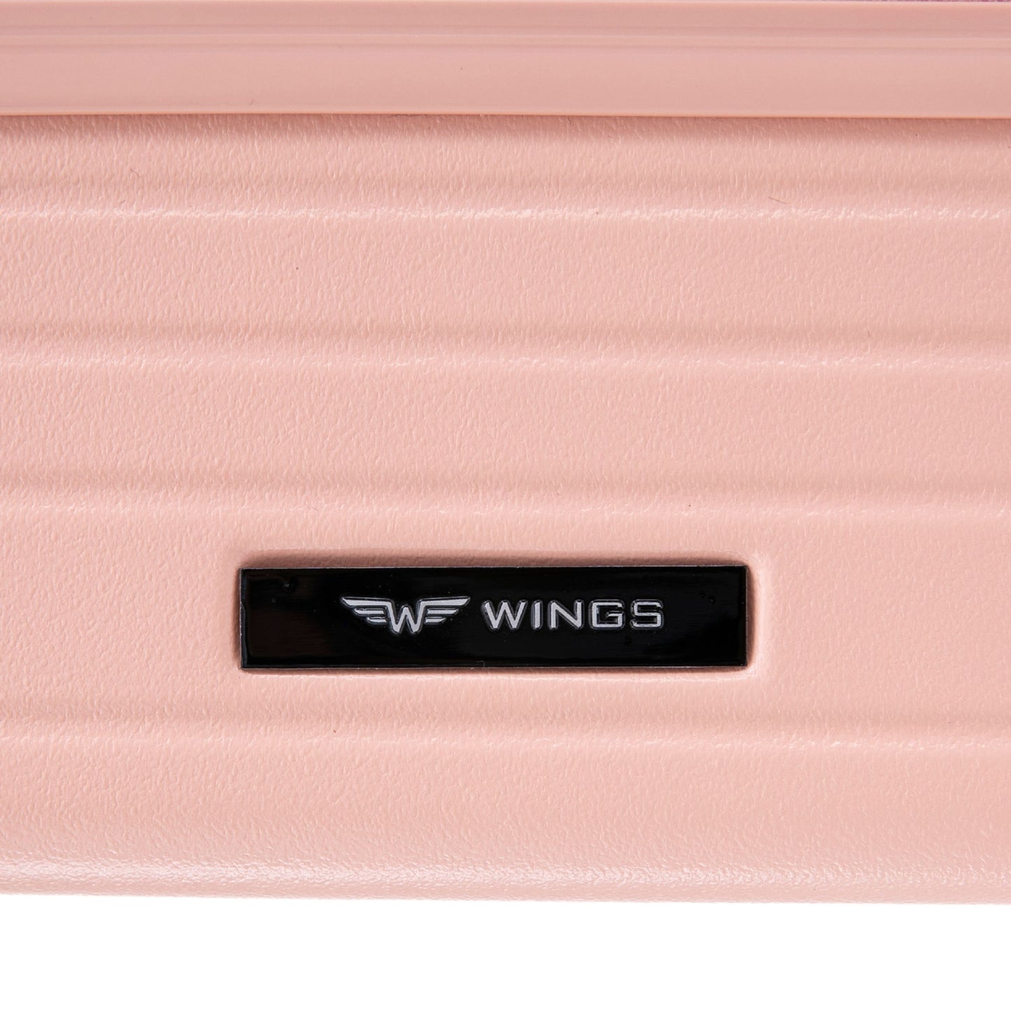 Walizka kabinowa Wings ABS+ 20" Customized  SOFT PINK LIPS