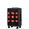 Walizka kabinowa Wings ABS+ 20" Customized  BLACK LIPS