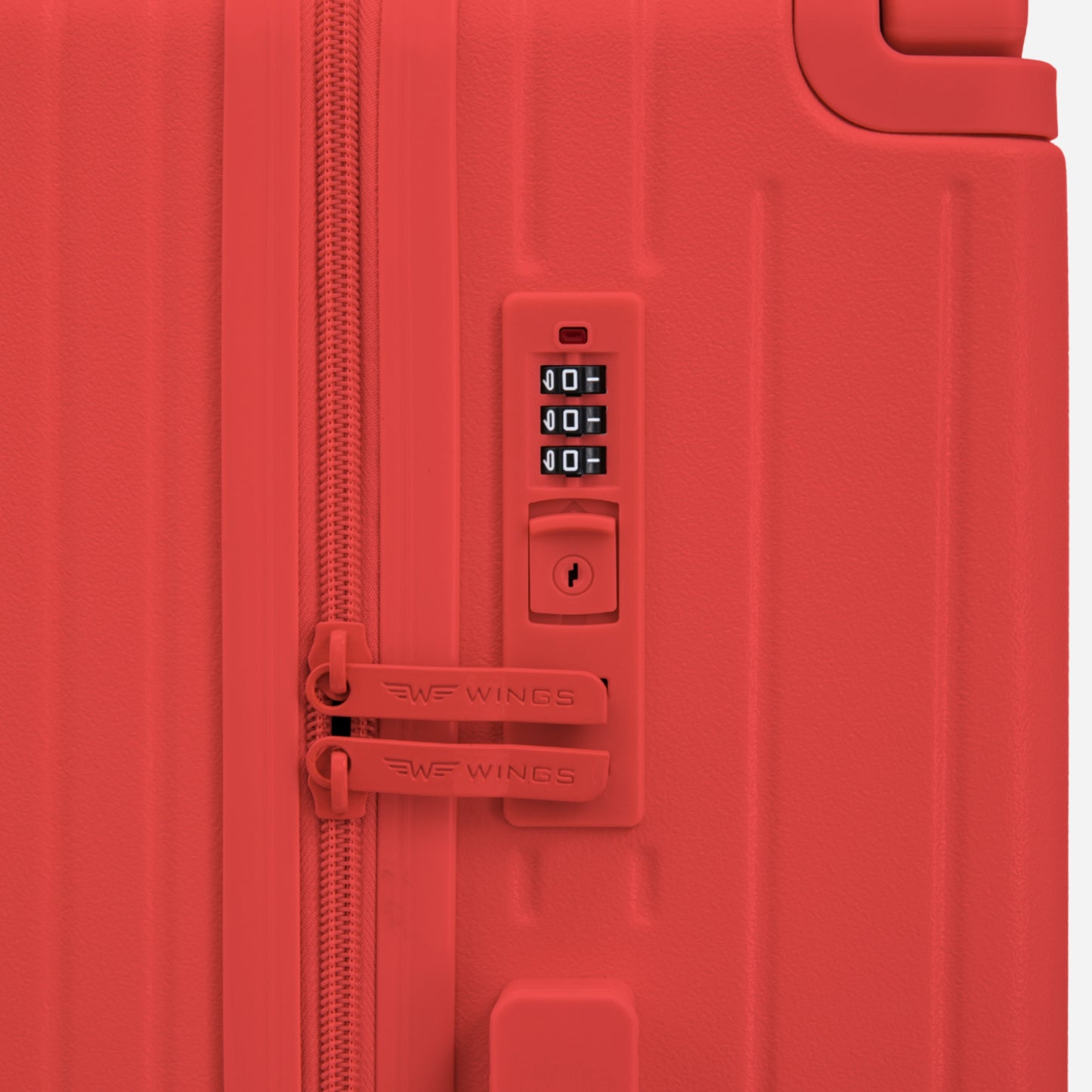 Walizka kabinowa Wings ABS+ 20" Customized  RED LIPS