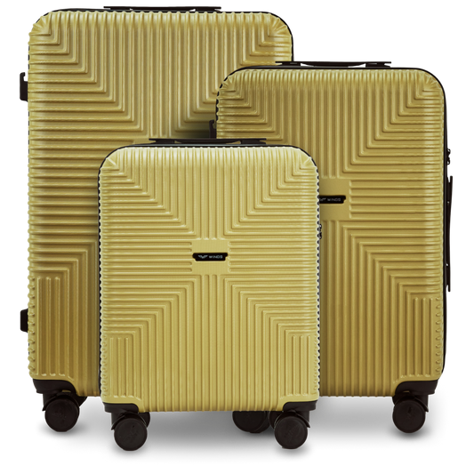Komplet 3 walizek WINGS PC ECO JACKDAW TEA GREEN JACKDAW COLLECTION